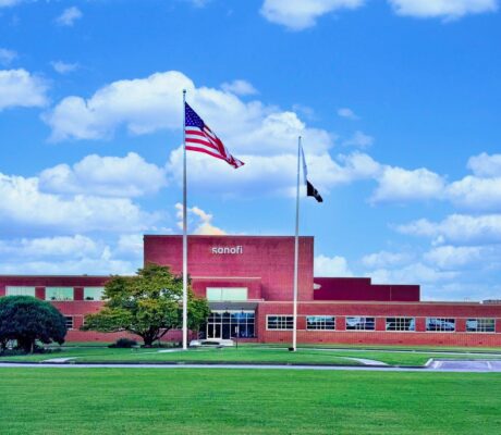 Archive photograph of a Sanofi plant in Chattanooga, Tennessee, September2025.