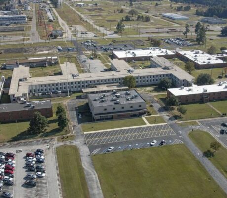 Archive aerial view of Savannah River Site A Area, not the October 28, 2026 fire or an identification of the affected facility.