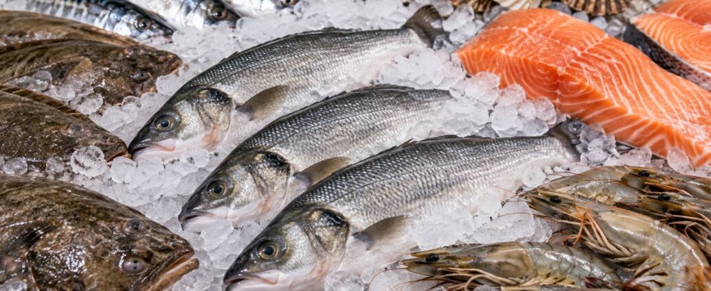 AI-generated illustration of a generic seafood display, not an inspected shipment or retailer.
