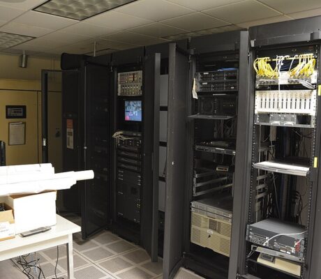 Server racks in a 2015 archive photograph illustrating computer infrastructure. Not identified as Chainalysis systems or the equipment involved in the incident.