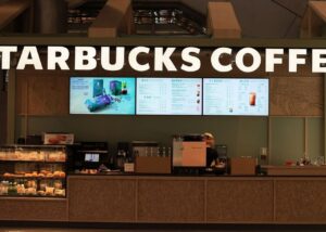 Archive Starbucks coffee shop interior, not an identified renovated location