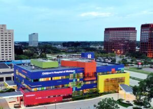 Archive photo of a Tenet-network hospital in Troy, Michigan; not headquarters or the CommonSpirit transition.