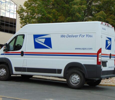Archive photo: a USPS delivery van in Provo, Utah, September 2016. Not the current case.