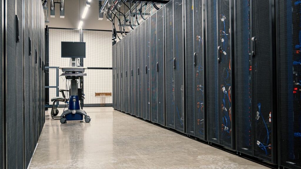Archive photo of a data center, not identified as a Vertiv facility