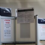 Voting booths at a Washington DC polling station. November5 2024 archive.